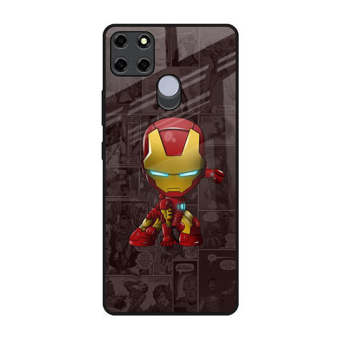 Angry Baby Super Hero Realme C12 Glass Back Cover Online