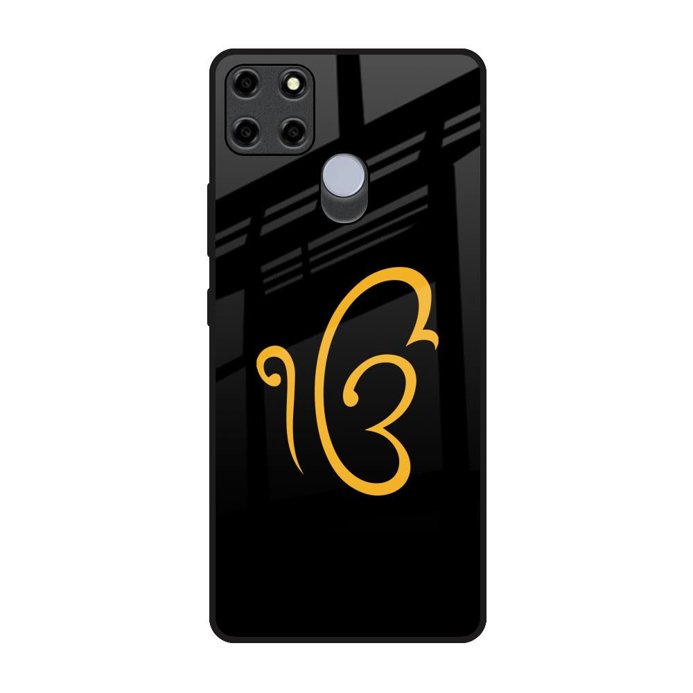 Luxury Fashion Initial Realme C12 Glass Back Cover Online