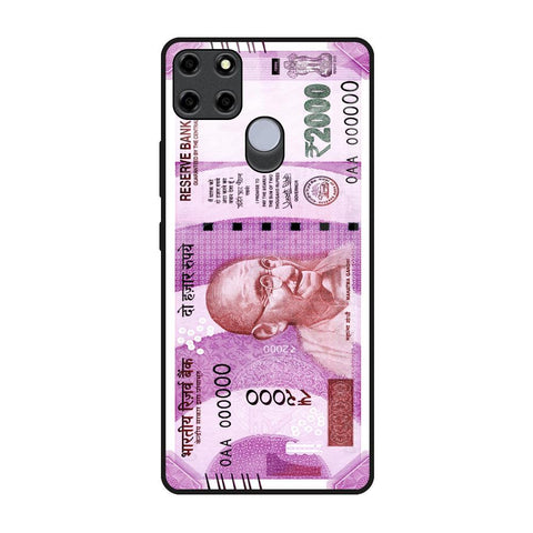 Stock Out Currency Realme C12 Glass Back Cover Online