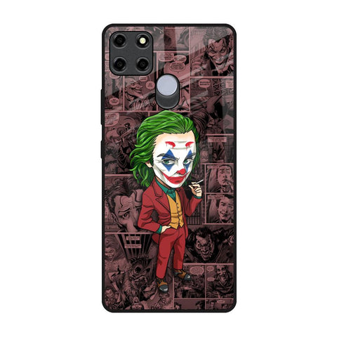 Joker Cartoon Realme C12 Glass Back Cover Online