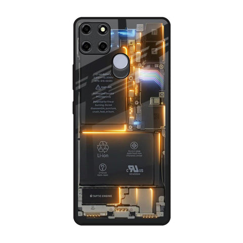 Glow Up Skeleton Realme C12 Glass Back Cover Online