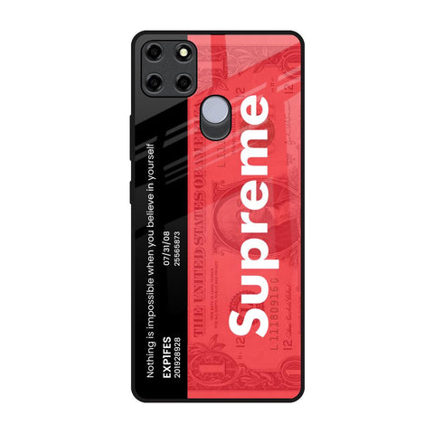 Supreme Ticket Realme C12 Glass Back Cover Online