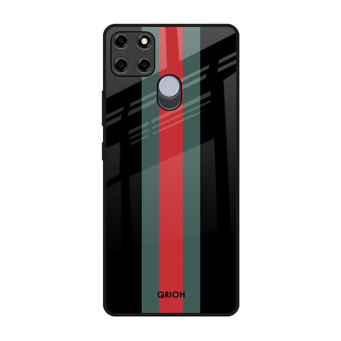Vertical Stripes Realme C12 Glass Back Cover Online