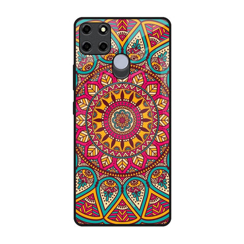 Elegant Mandala Realme C12 Glass Back Cover Online