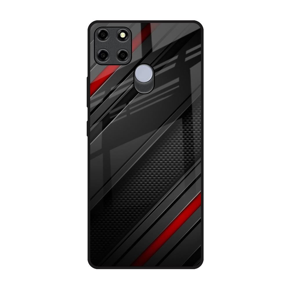 Modern Abstract Glass Case for Realme C12 - Main Image