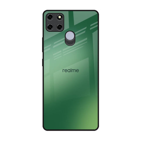 Green Grunge Texture Realme C12 Glass Back Cover Online