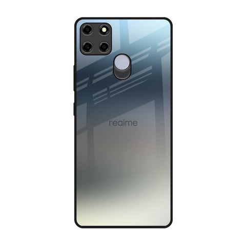 Tricolor Ombre Realme C12 Glass Back Cover Online