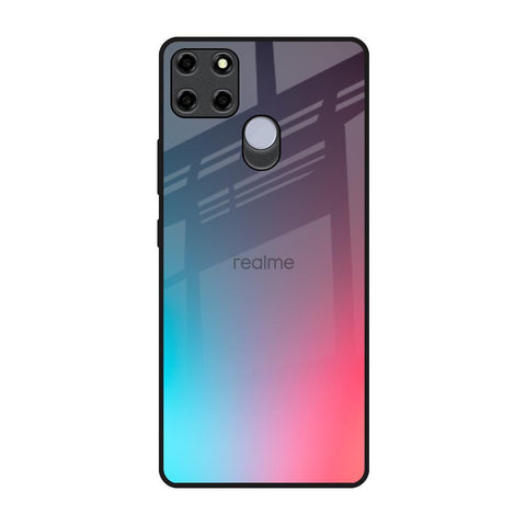 Rainbow Laser Realme C12 Glass Back Cover Online