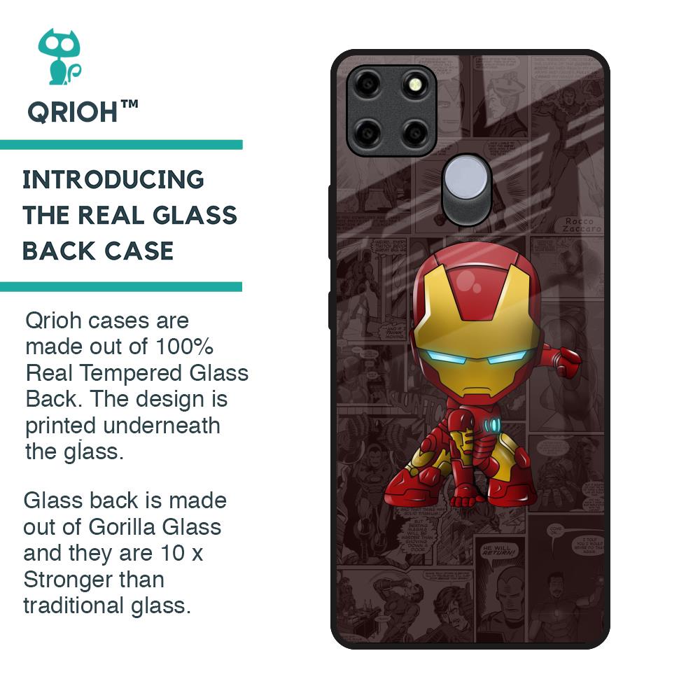 Angry Baby Super Hero Glass Case for Realme C12