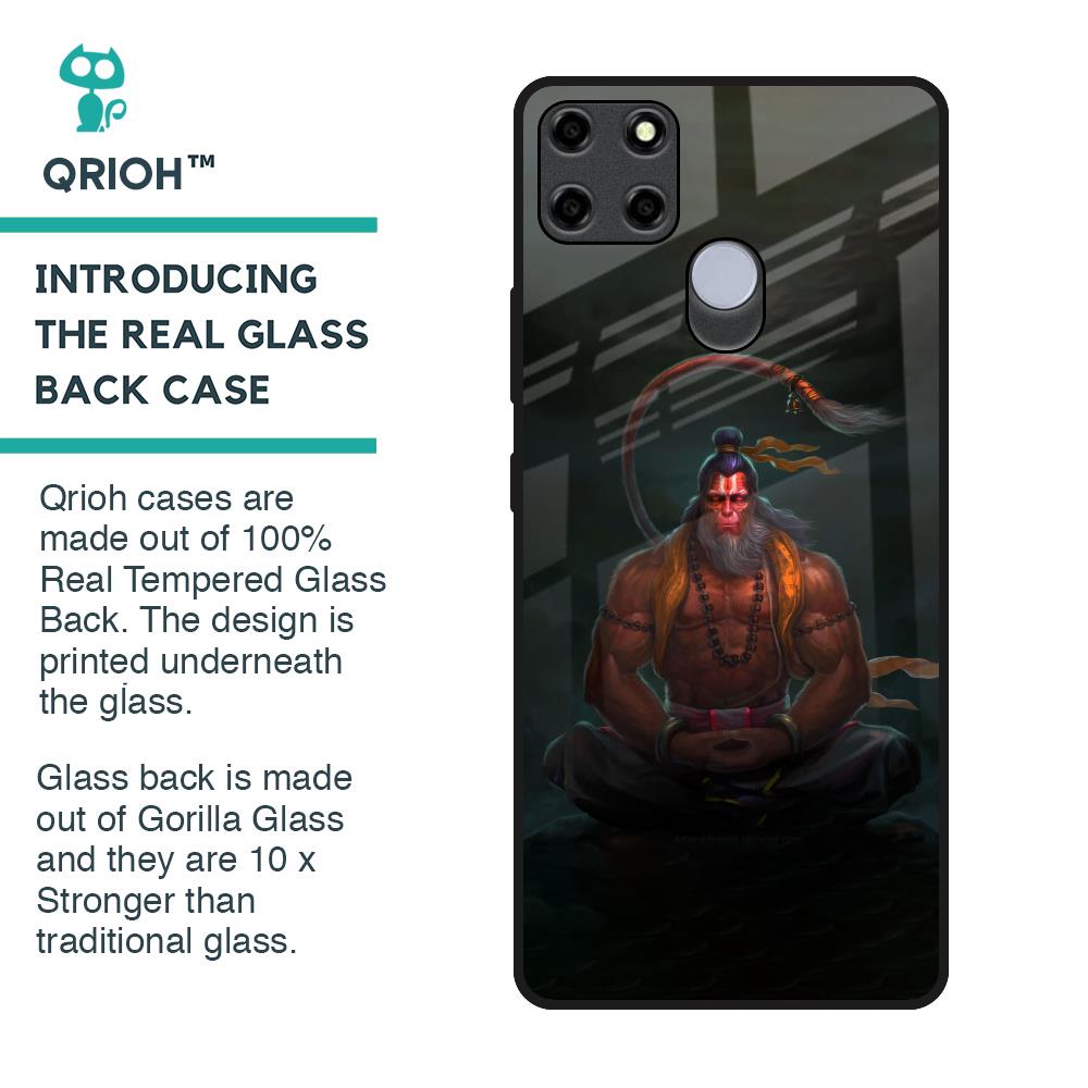 Lord Hanuman Animated Glass Case for Realme C12