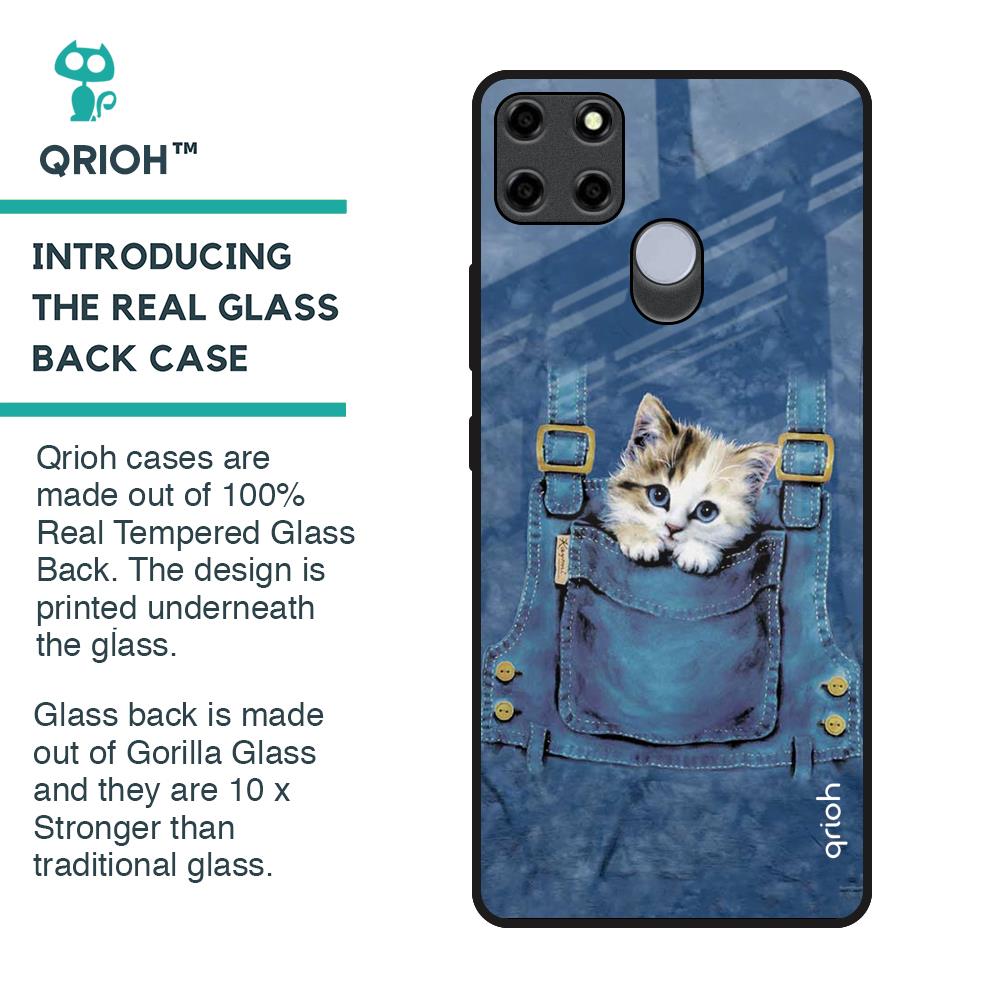 Kitty In Pocket Glass Case For Realme C12