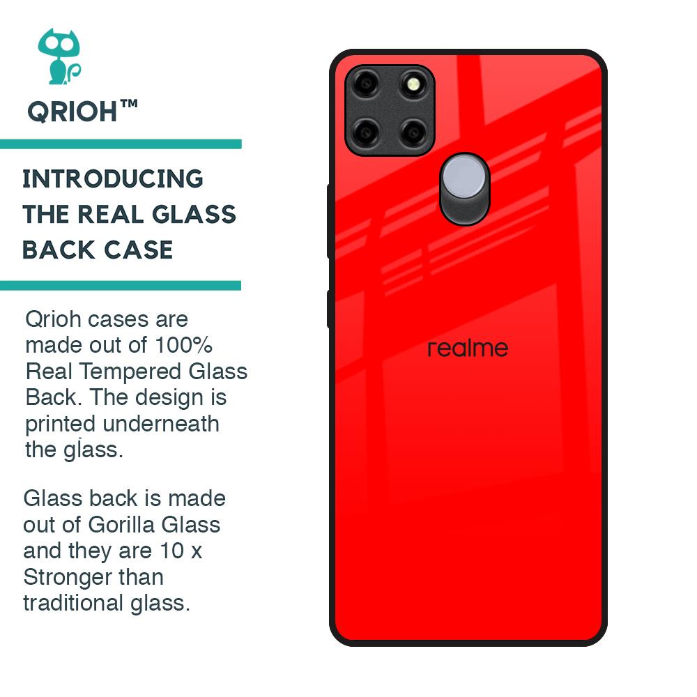 Blood Red Glass Case for Realme C12