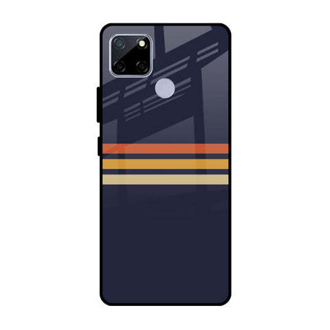 Tricolor Stripes Realme C12 Glass Cases & Covers Online