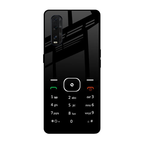 Classic Keypad Pattern Oppo Find X2 Glass Back Cover Online