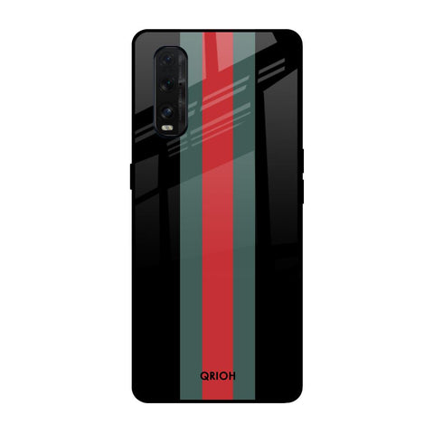 Vertical Stripes Oppo Find X2 Glass Back Cover Online