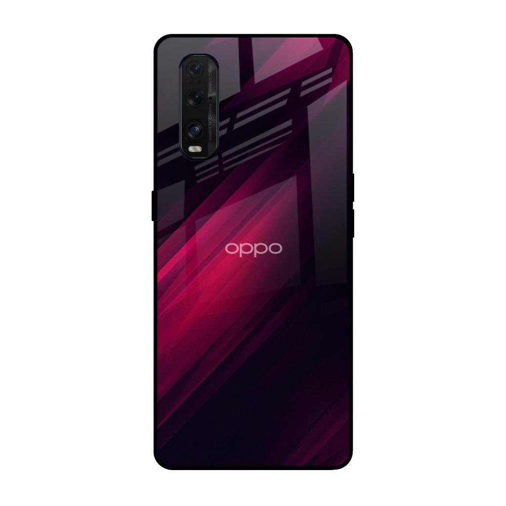 Razor Black Oppo Find X2 Glass Back Cover Online