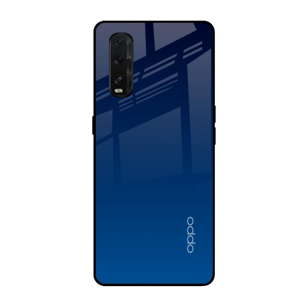 Very Blue Oppo Find X2 Glass Back Cover Online