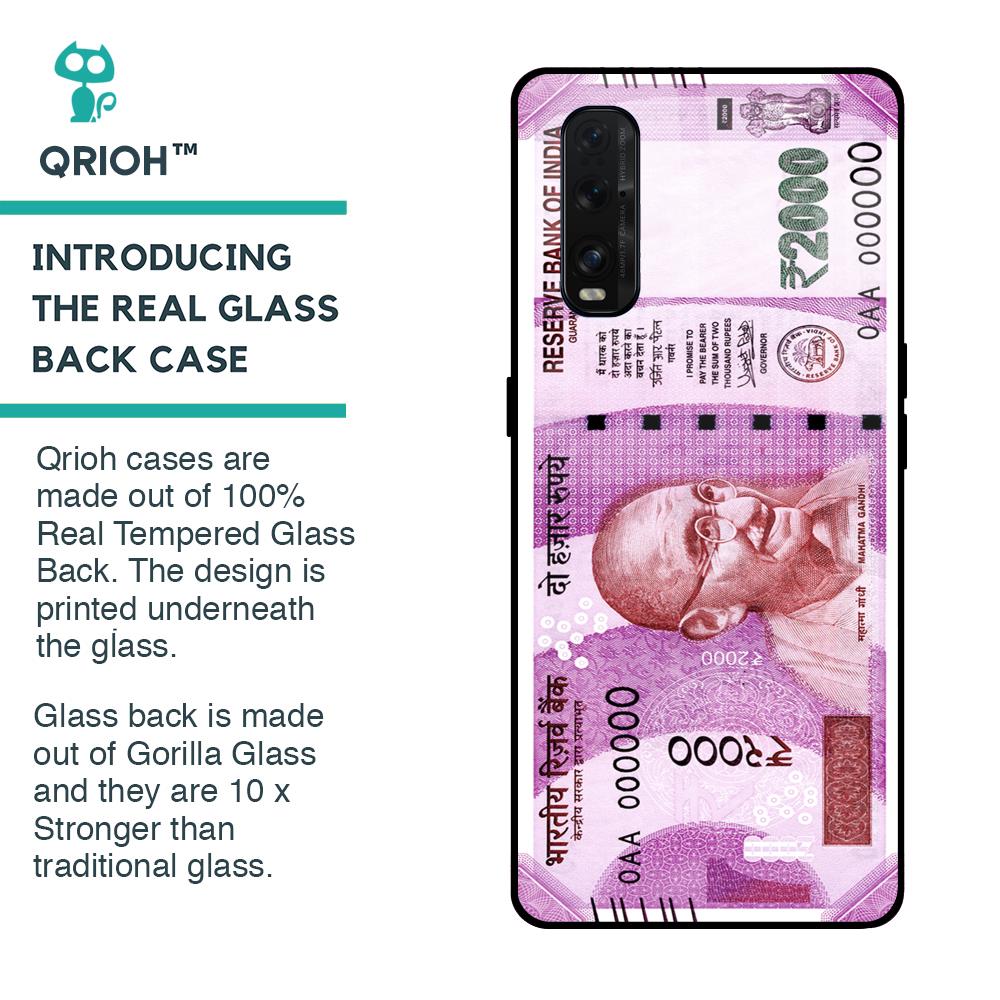 Stock Out Currency Glass Case for Oppo Find X2
