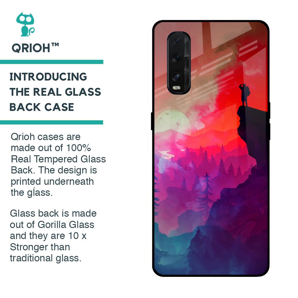Dream So High Glass Case For Oppo Find X2