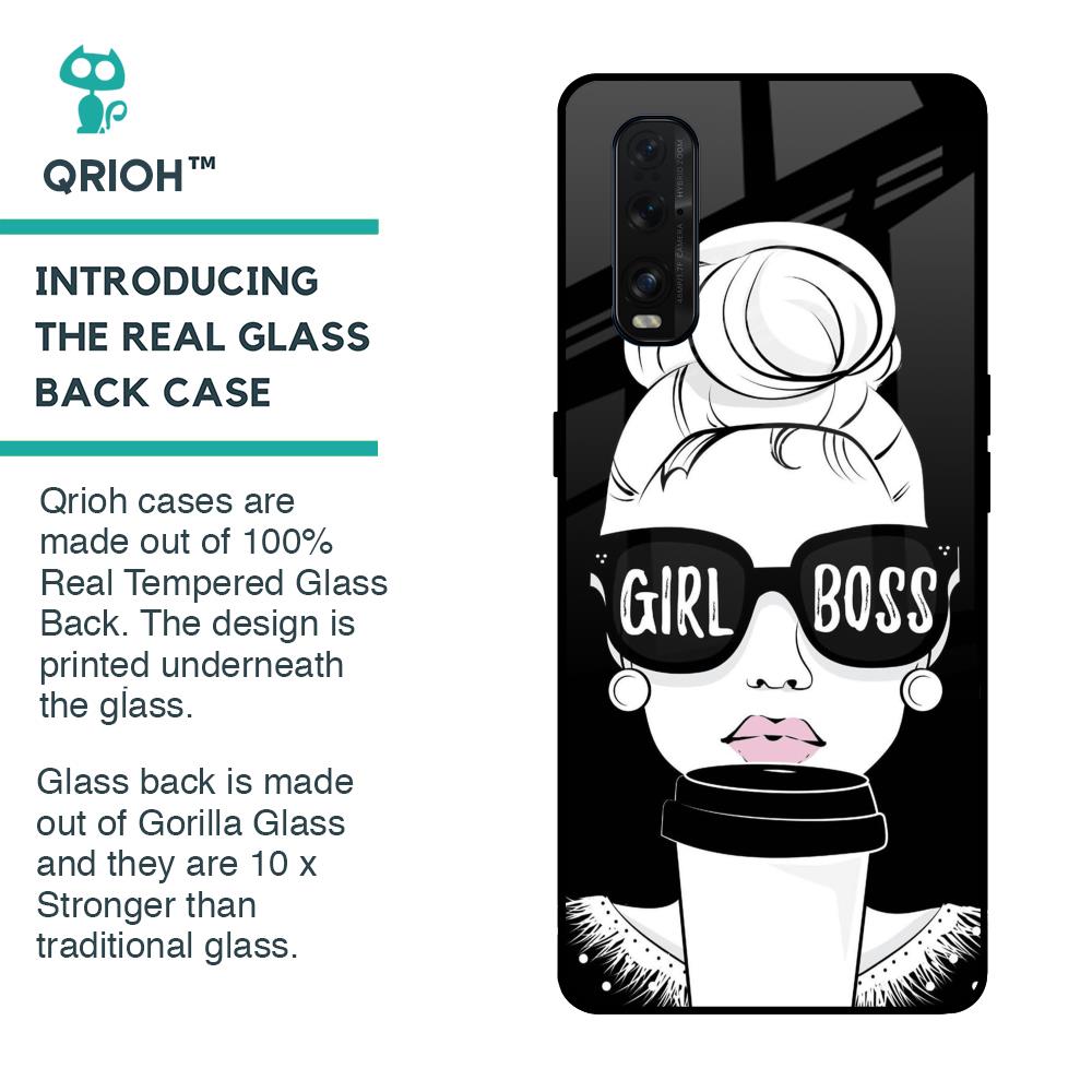 Girl Boss Glass Case For Oppo Find X2