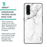 Modern White Marble Glass case for Oppo Find X2