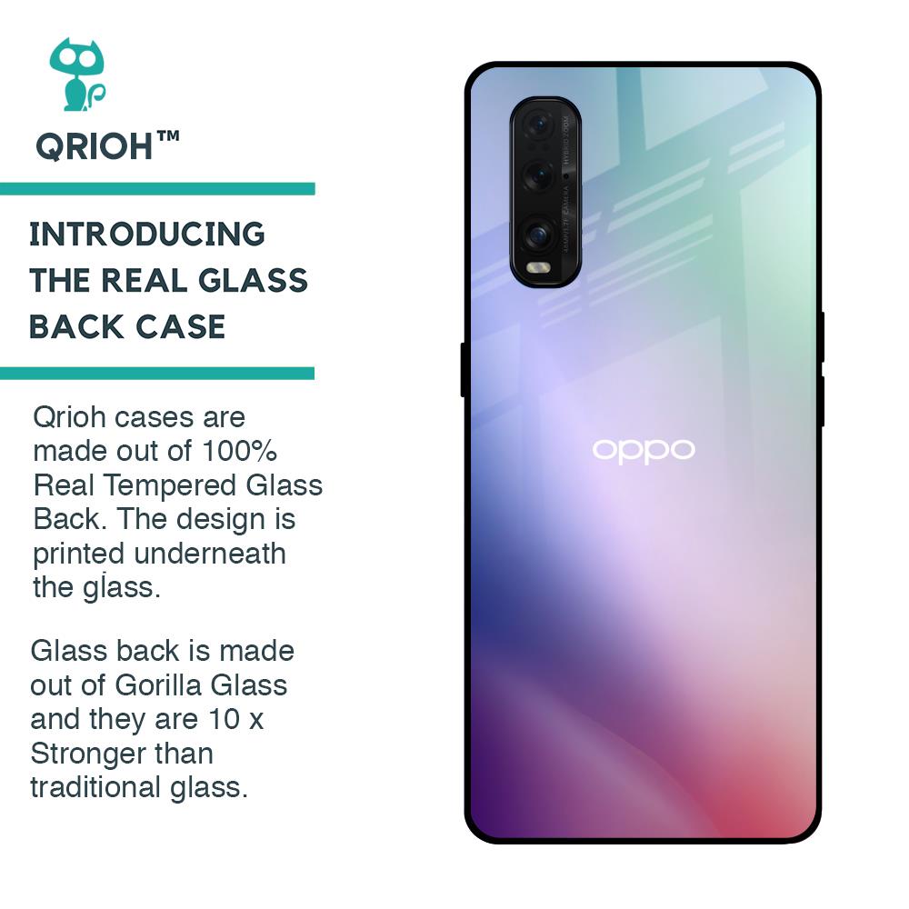 Abstract Holographic Glass Case for Oppo Find X2