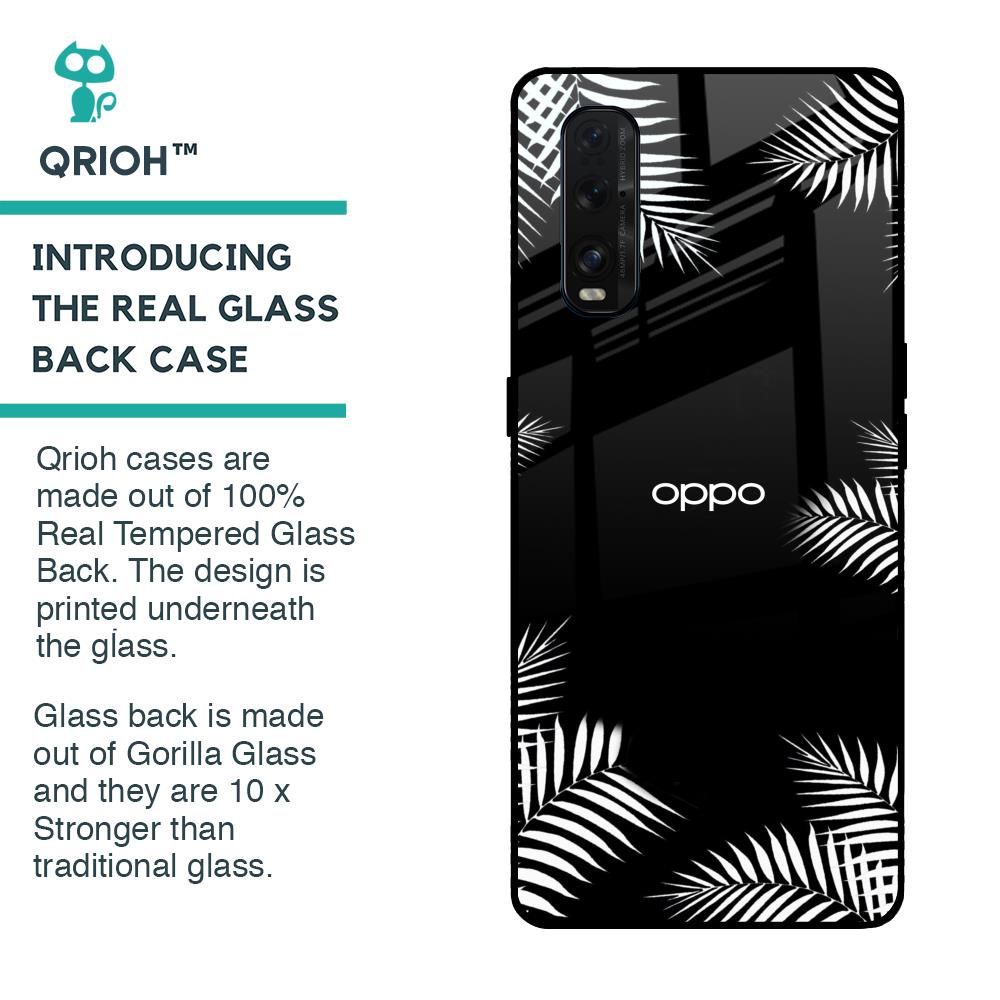 Zealand Fern Design Glass Case For Oppo Find X2