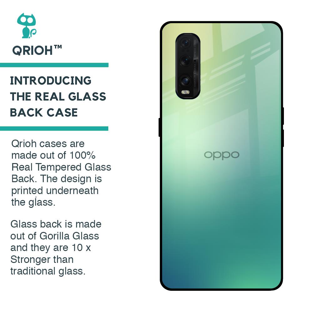 Dusty Green Glass Case for Oppo Find X2