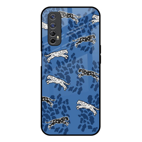 Blue Cheetah Realme 7 Glass Back Cover Online