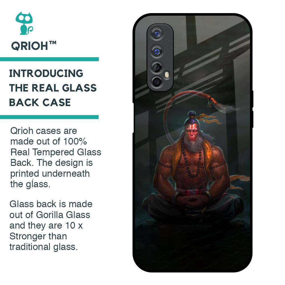 Lord Hanuman Animated Glass Case for Realme 7