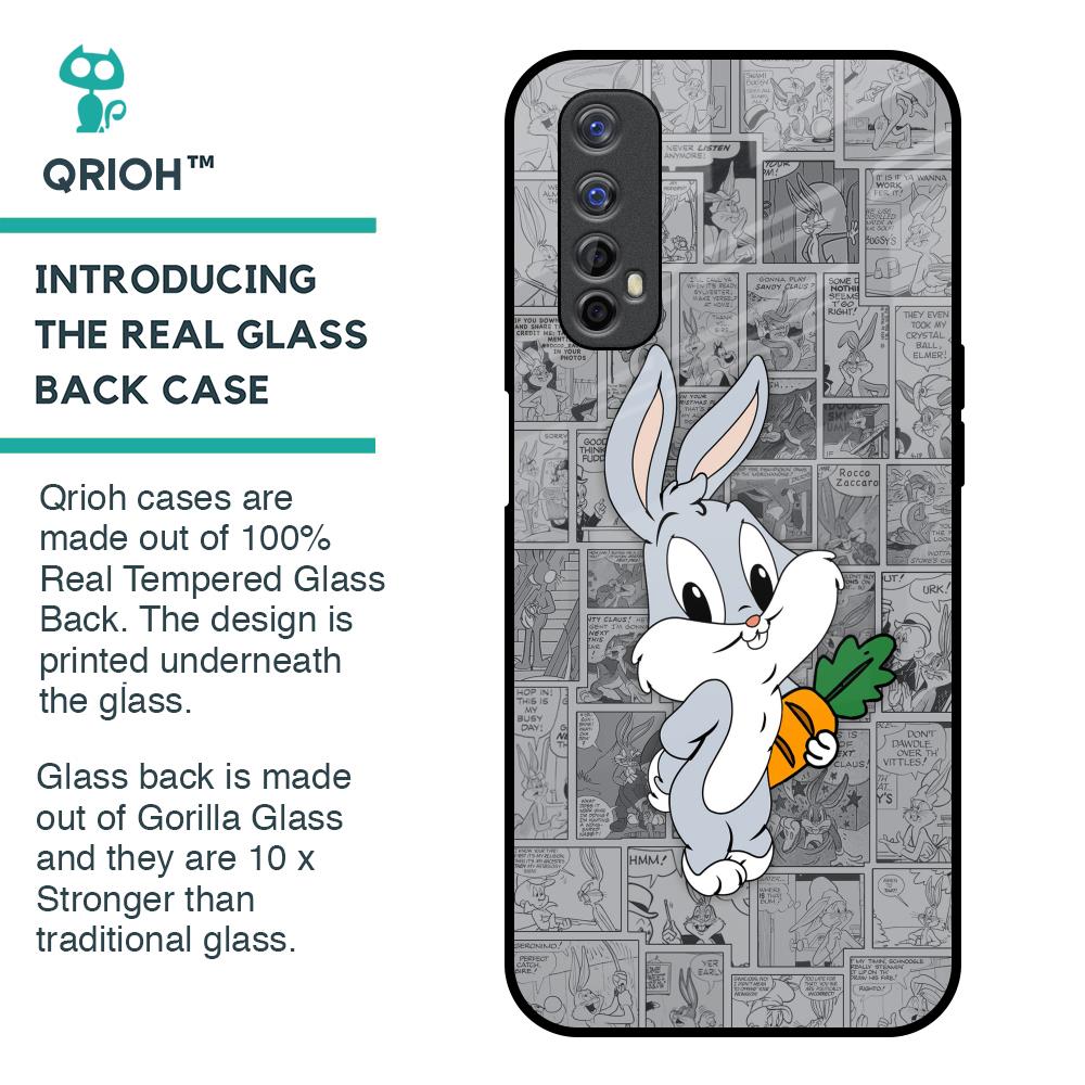 Cute Baby Bunny Glass Case for Realme 7