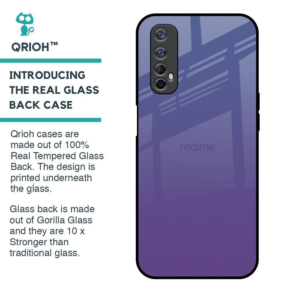 Indigo Pastel Glass Case For Realme 7