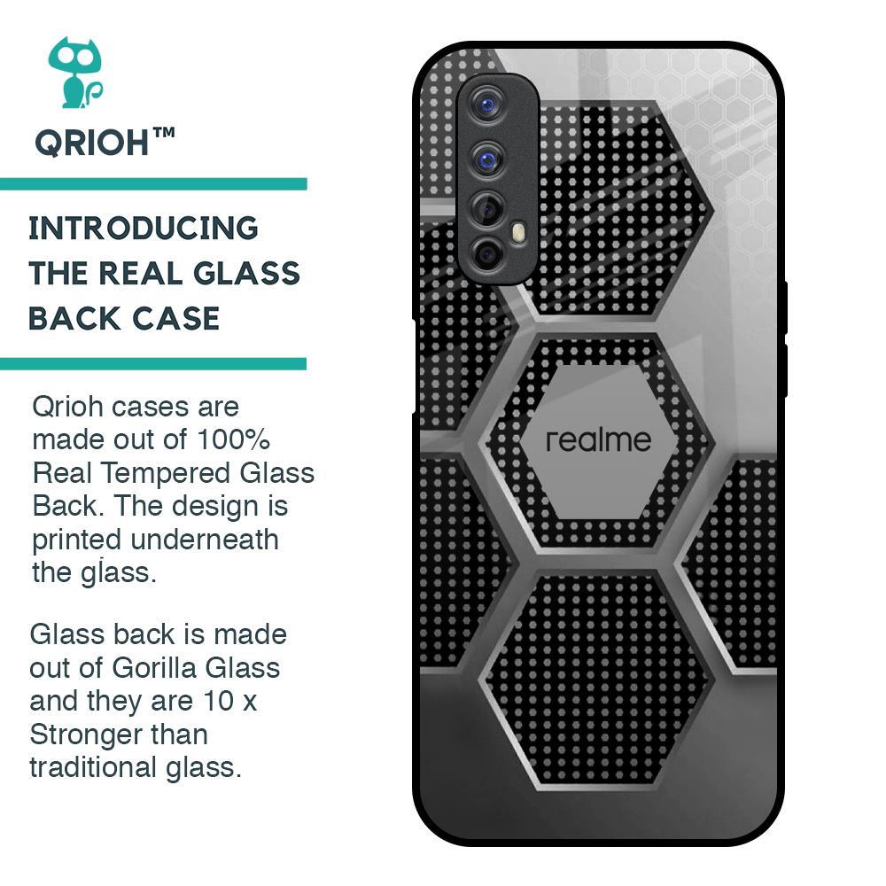 Hexagon Style Glass Case For Realme 7