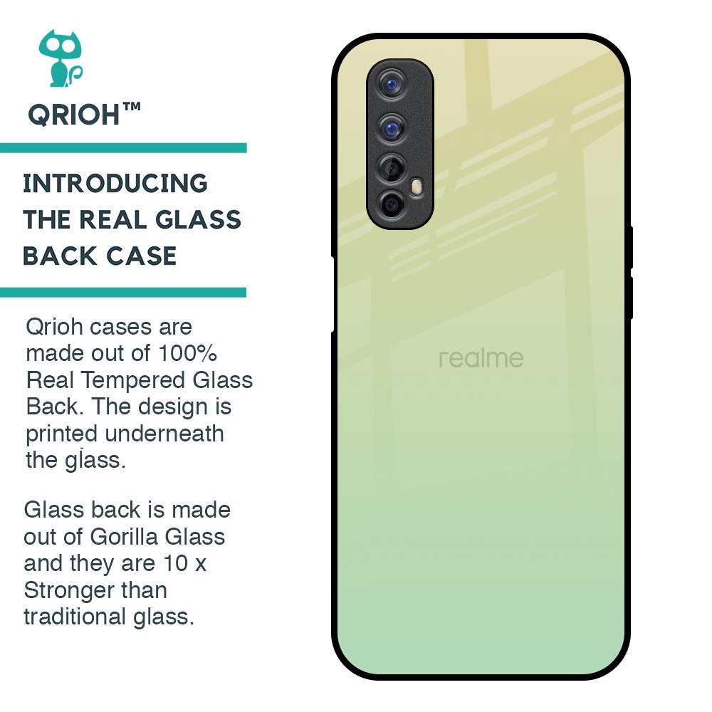 Mint Green Gradient Glass Case for Realme 7