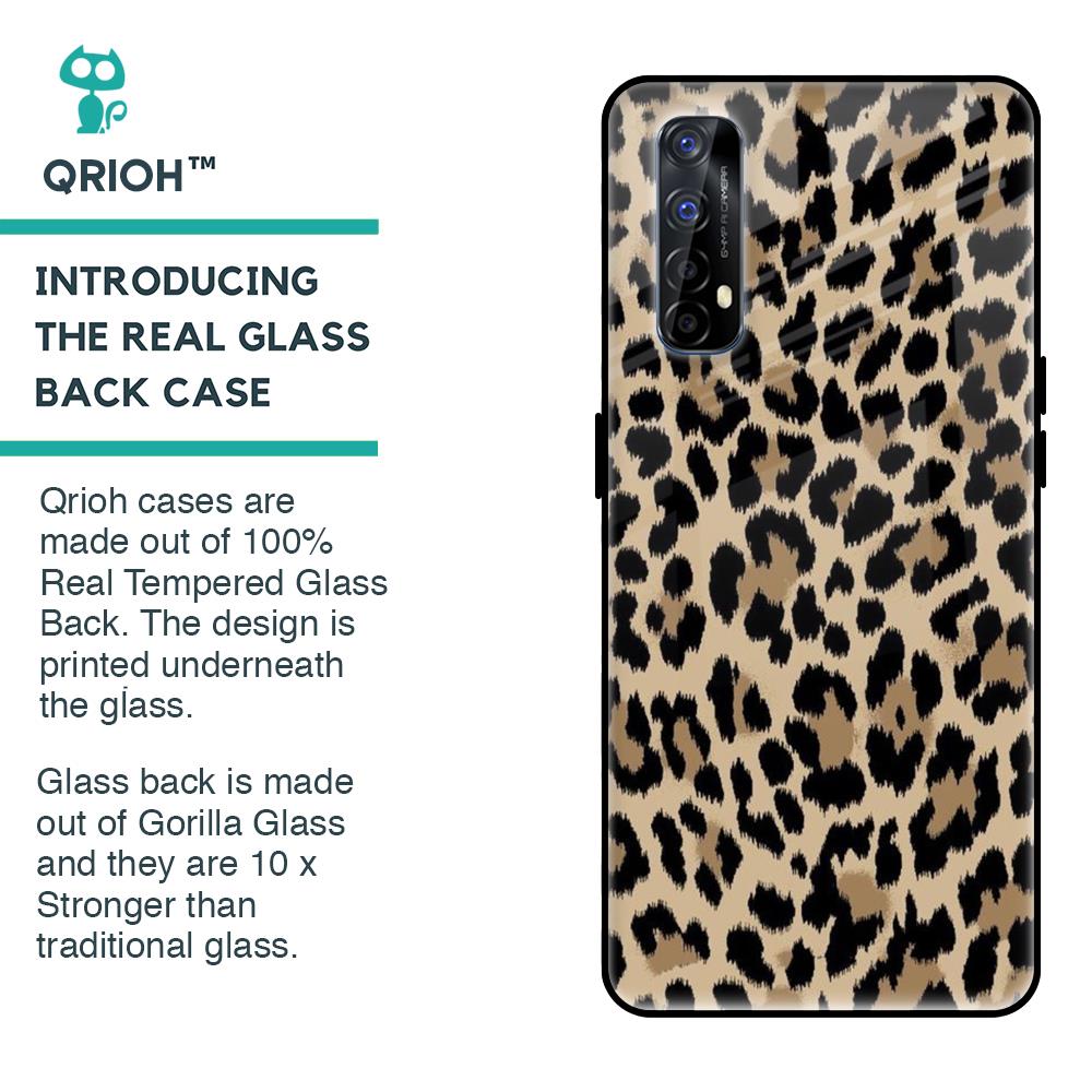 Leopard Seamless Glass Case For Realme 7
