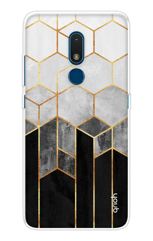 Hexagonal Pattern Nokia C3 Back Cover