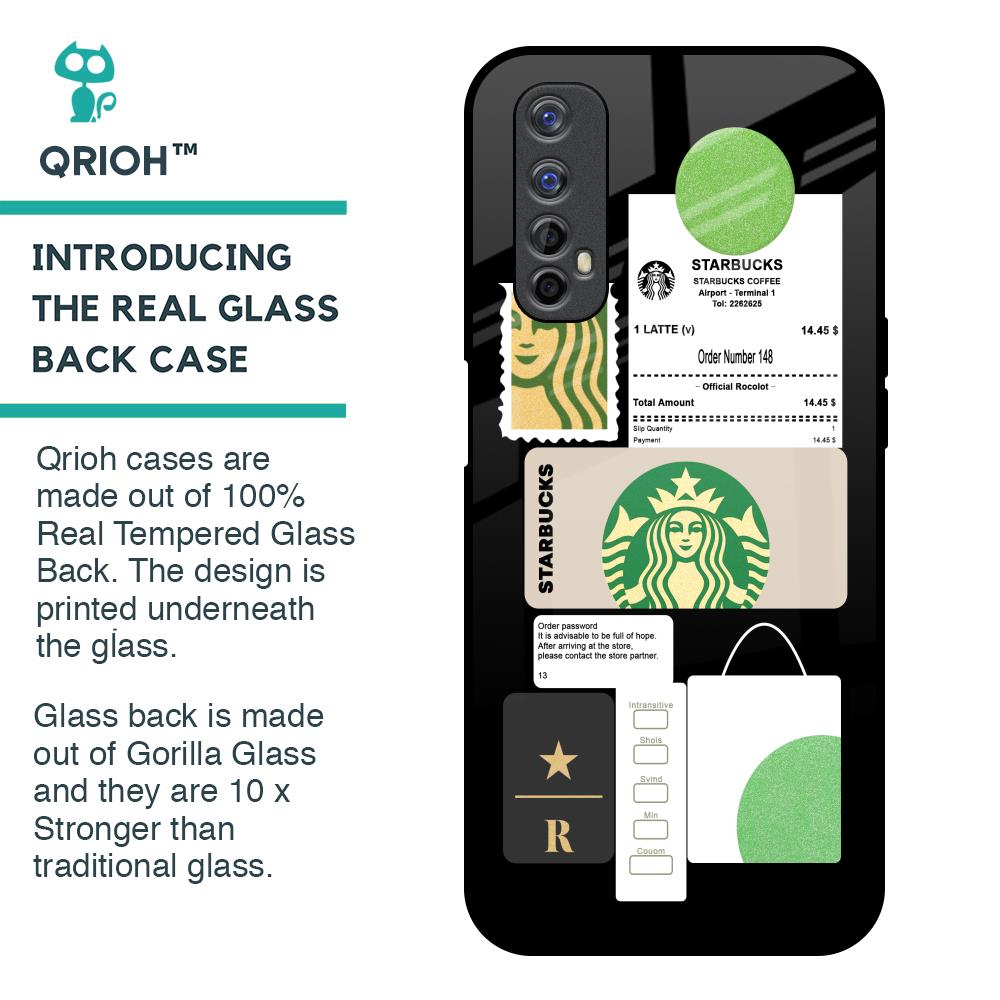 Coffee Latte Glass Case for Realme Narzo 20 Pro