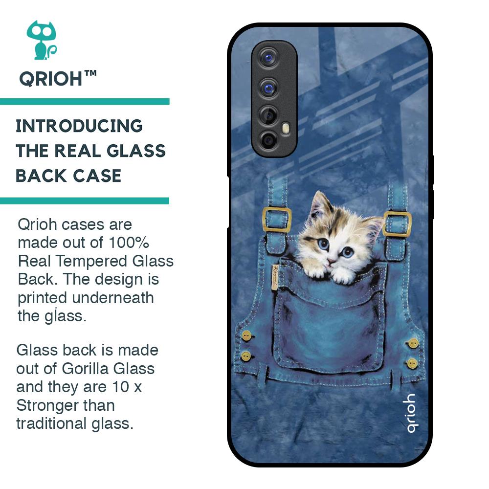 Kitty In Pocket Glass Case For Realme Narzo 20 Pro