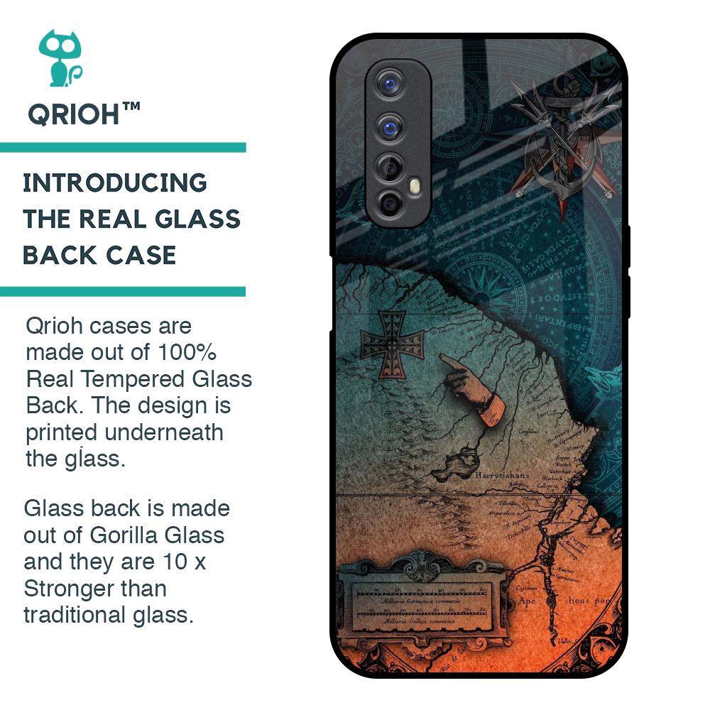 Geographical Map Glass Case for Realme Narzo 20 Pro