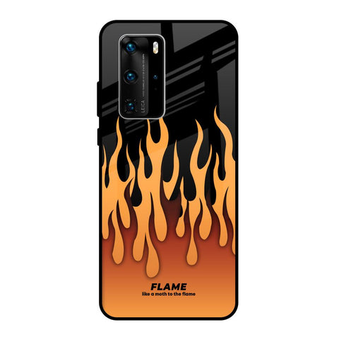 Fire Flame Huawei P40 Pro Glass Back Cover Online