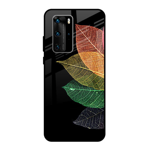 Colorful Leaves Huawei P40 Pro Glass Back Cover Online