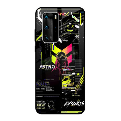 Astro Glitch Huawei P40 Pro Glass Back Cover Online