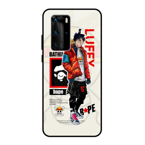Bape Luffy Huawei P40 Pro Glass Back Cover Online