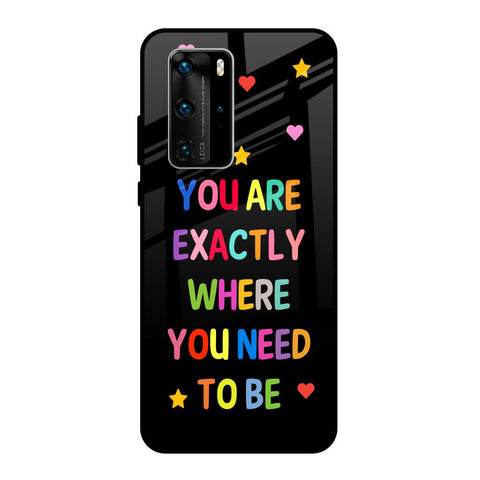 Magical Words Huawei P40 Pro Glass Back Cover Online