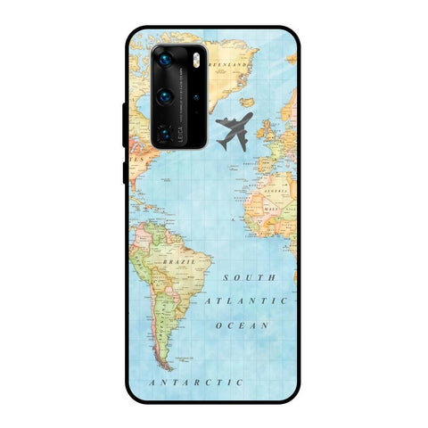 Travel Map Huawei P40 Pro Glass Back Cover Online