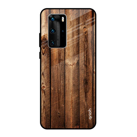 Timber Printed Huawei P40 Pro Glass Back Cover Online