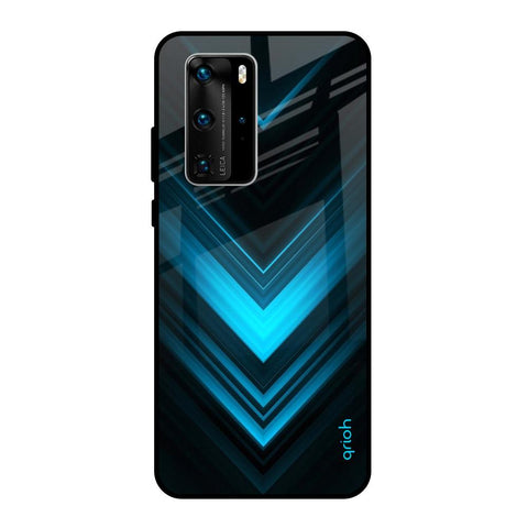 Vertical Blue Arrow Huawei P40 Pro Glass Back Cover Online