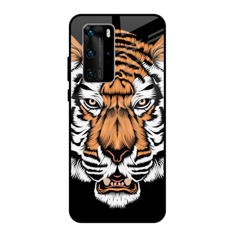 Angry Tiger Huawei P40 Pro Glass Back Cover Online