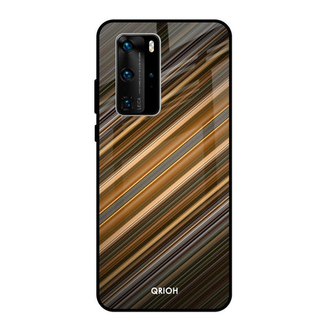 Diagonal Slash Pattern Huawei P40 Pro Glass Back Cover Online