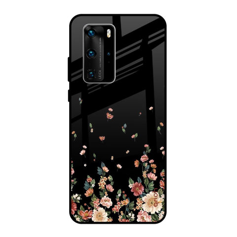 Floating Floral Print Huawei P40 Pro Glass Back Cover Online